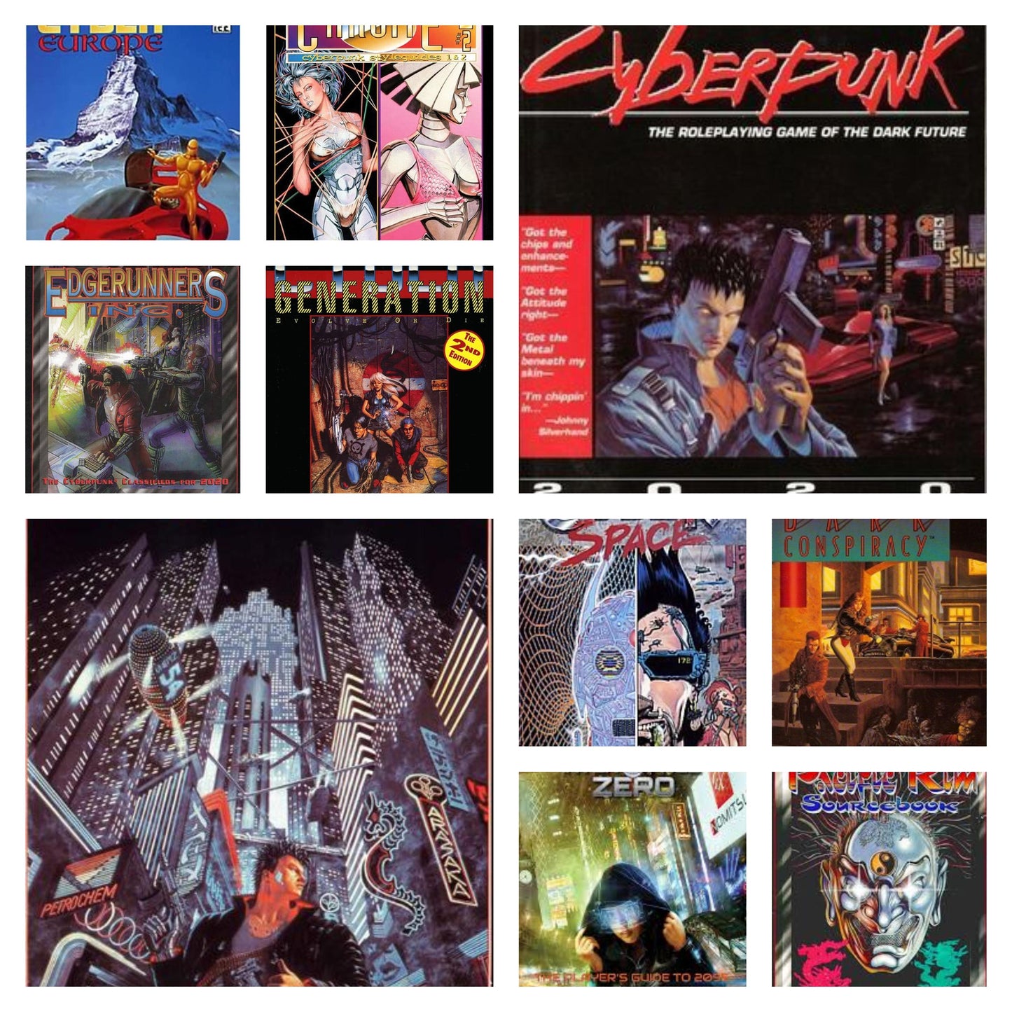 Cyberpunk Roleplay Game System Bundle - Cyberpunk, Cyberspace, Interface Zero, Cyber Generation, and More - Digital PDF Download