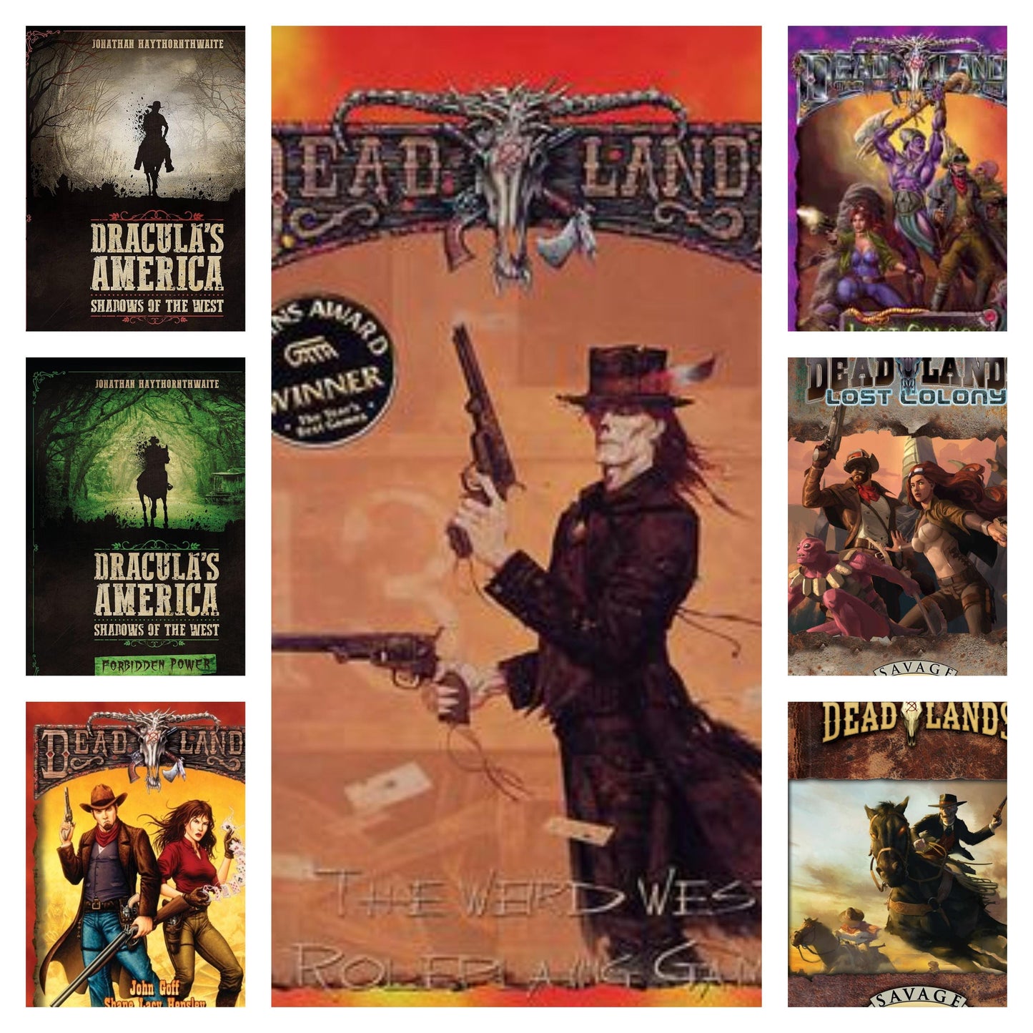 Weird West Roleplay Games System Digital PDF Bundle - Contains: Dracula's America RPS System , Deadlands RPS System And More