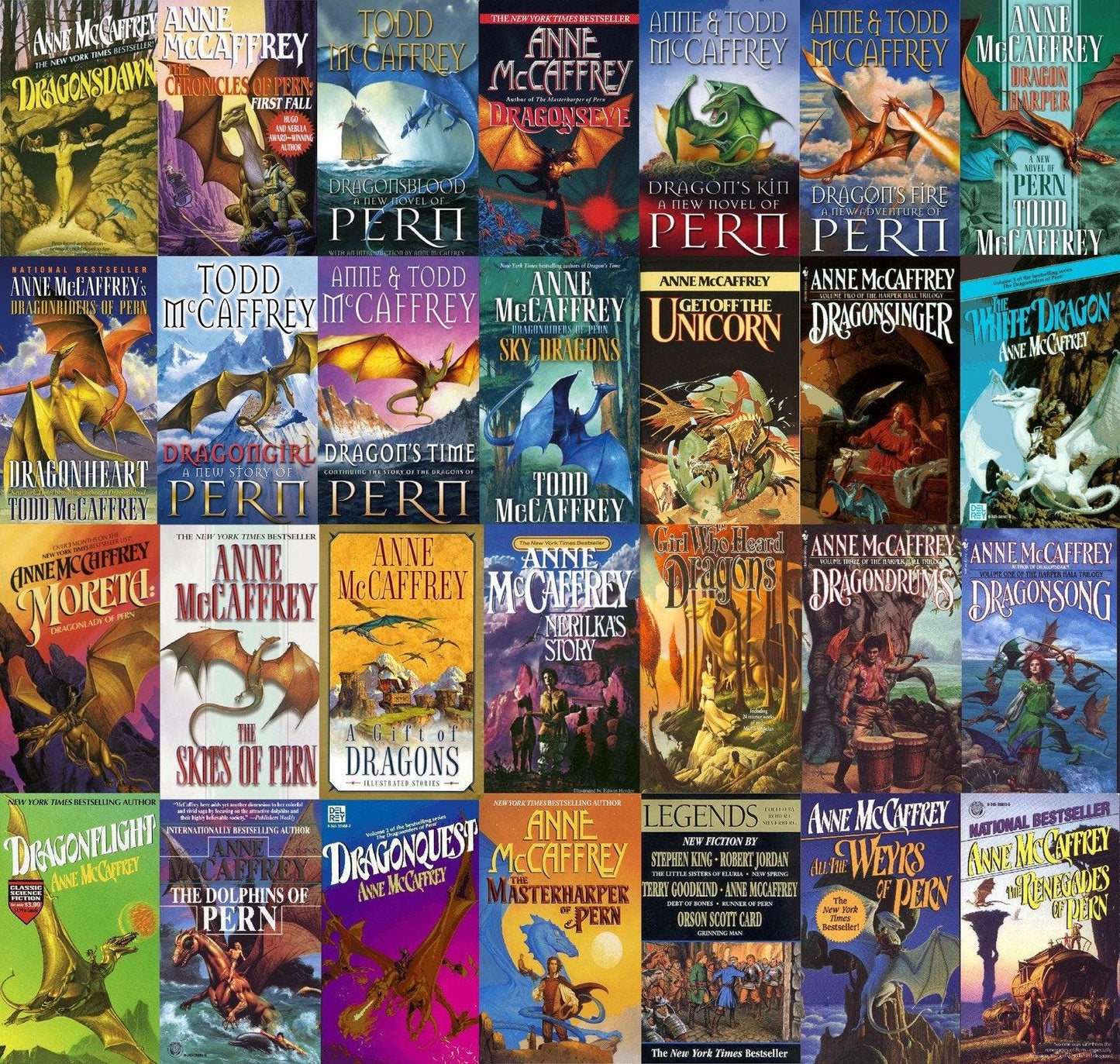 Dragon Riders of Pern Collection - 29 Digital Audiobooks - Anne McCaffrey/ Todd McCaffrey