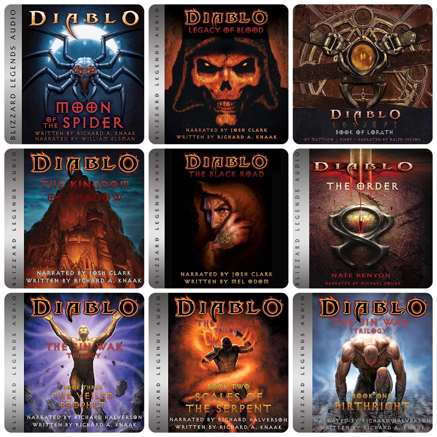 Diablo Collection - 9 Digital Audiobooks - Diablo Franchise/ Blizzard