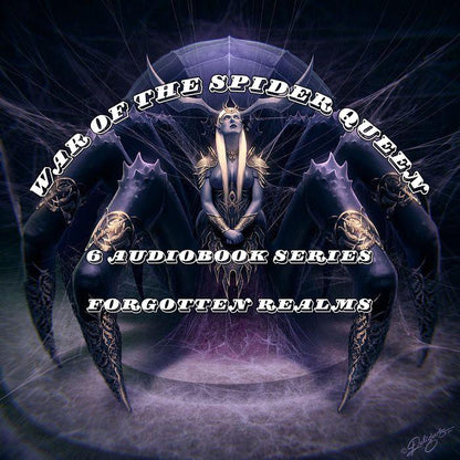 War of the Spider Queen Audiobook Series – 6 Books Forgotten Realms Drow My Store