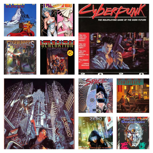 Cyberpunk Roleplay Game System Bundle - Cyberpunk, Cyberspace, Interface Zero, Cyber Generation, and More - Digital PDF Download