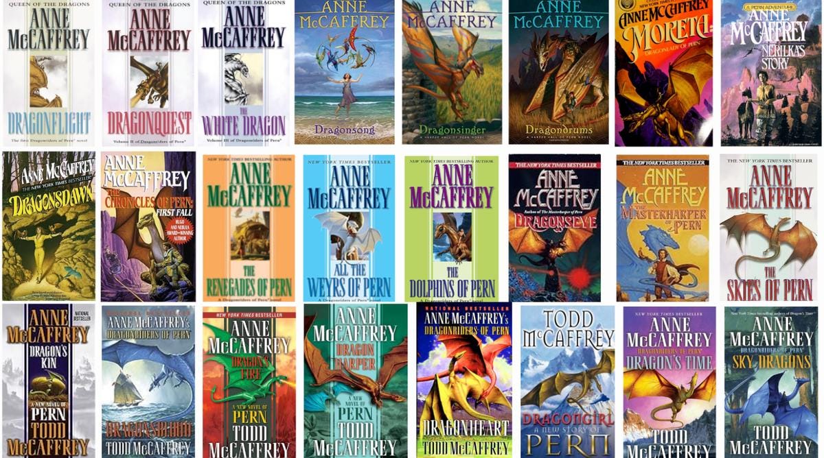 Dragon Riders of Pern Collection - 29 Digital Audiobooks - Anne McCaffrey/ Todd McCaffrey